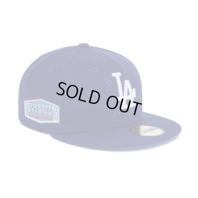 画像1: BORN X RAISED×LA Dodgers Side patch Newera CAP