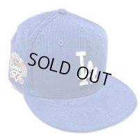 NEW ERA LA Dodgers corduroy cap ブルー