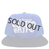 CALIFOGRIFO LA snapback cap ブルー/ブラック