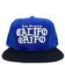画像1: CALIFOGRIFO LA snapback cap ブルー/ブラック (1)