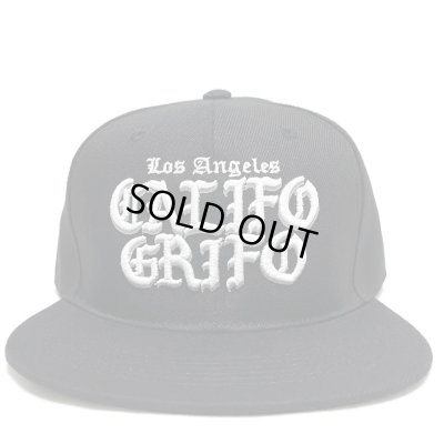画像1: CALIFOGRIFO LA snapback cap ブラック