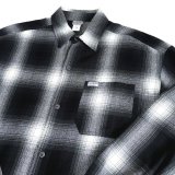 CALTOP OG CHECK SHIRT ブラック/ホワイト