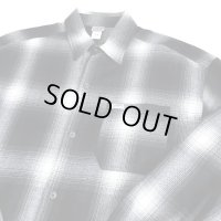 CALTOP OG CHECK SHIRT ブラック/ホワイト