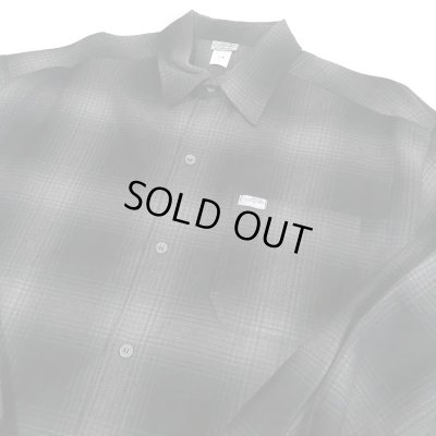 画像1: CALTOP OG CHECK SHIRT ブラック/チャコール