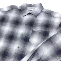 CALTOP OG CHECK SHIRT ライトグレー