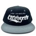 画像1: CALIFOGRIFO lettering snapback cap ブラック (1)