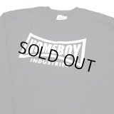 HOMEBOY L/S TEE  ブラック/ホワイト