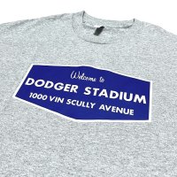 DODGER STADIUM sign Tee グレー