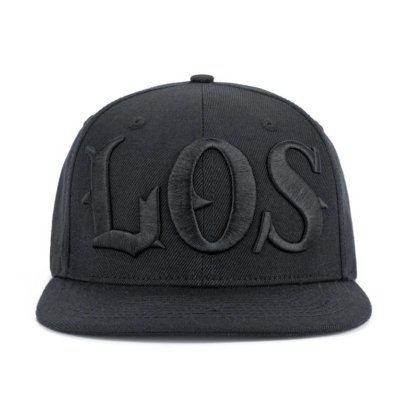 画像1: MISTER CARTOON LOS Snapback Cap ブラックアウト