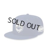MISTER CARTOON Script Crown Snapback Cap NAVY