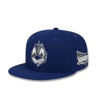 MISTER CARTOON Script Crown Snapback Cap NAVY