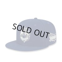 MISTER CARTOON Script Crown Snapback Cap NAVY