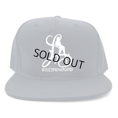 画像1: CALIFOGRIFO LA snapback cap ブラック