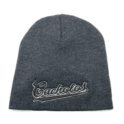 画像1: Cacholos Signature Beanie チャコールグレー