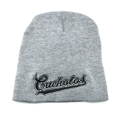 画像1: Cacholos Signature Beanie ライトグレー