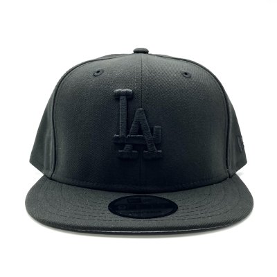 画像1: NEWERA Dodgers SNAPBACK CAP ブラックアウト