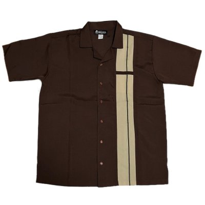 画像2: Greenspans Bowling SHIRT Brown