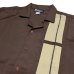 画像1: Greenspans Bowling SHIRT Brown (1)