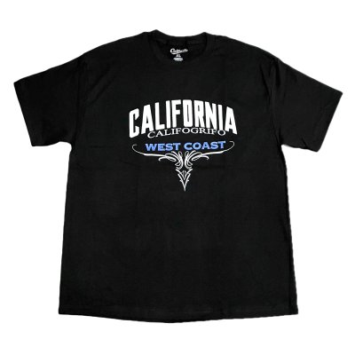 画像2: CALIFOGRIFO CA WEST COAST TEE Black