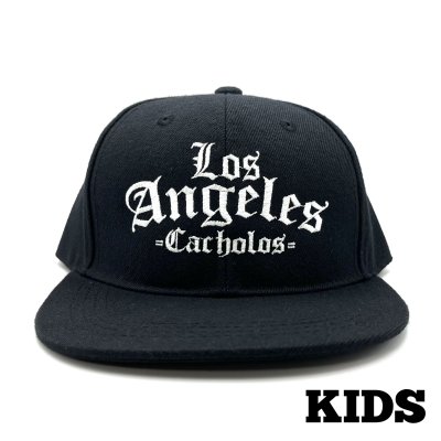 画像1: Los Angeles Cacholos キッズ Snapback Cap ブラック　