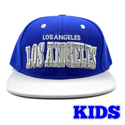 画像1: KIDS LOS ANGELES CAP ブルー/グレー