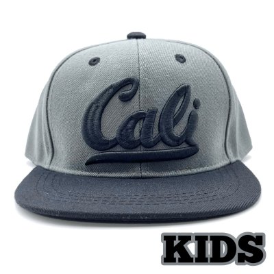画像1: KIDS LOS CALI CAP チャコール/ブラック