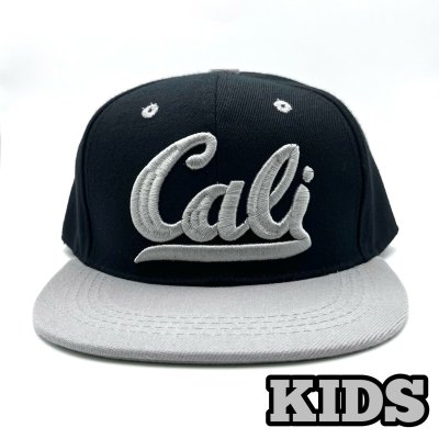 画像1: KIDS LOS CALI CAP ブラック/グレー