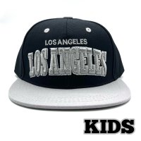 KIDS LOS ANGELES CAP ブラック/グレー