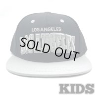KIDS LOS ANGELES CAP ブラック/グレー