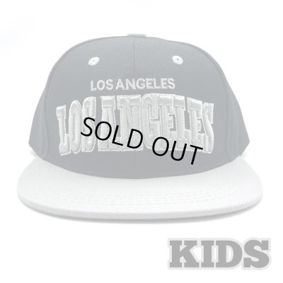 画像1: KIDS LOS ANGELES CAP ブラック/グレー