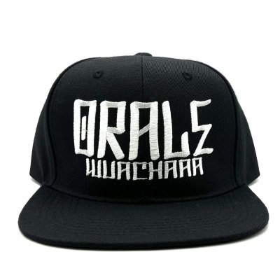 画像1: CACHOLOS ORALE Snapback Cap ブラック