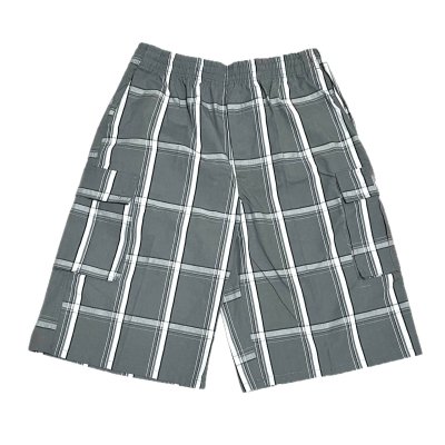 画像1: SHAKA WEAR PLAID SHORT PANTS グレー