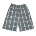 画像1: SHAKA WEAR PLAID SHORT PANTS グレー (1)