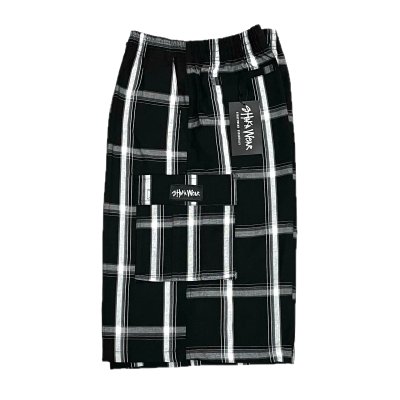 画像3: SHAKA WEAR PLAID SHORT PANTS ブラック