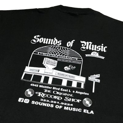 画像1: SOUNDS OF MUSIC TEE ブラック