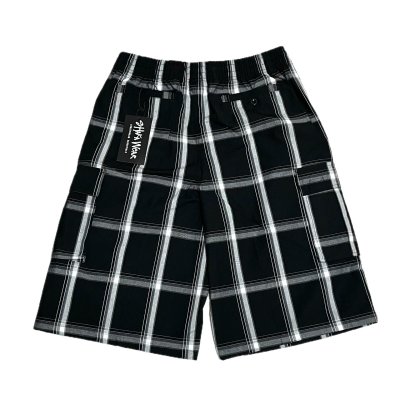 画像2: SHAKA WEAR PLAID SHORT PANTS ブラック
