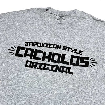 画像1: CACHOLOS JAPOXICAN TEE ライトグレー