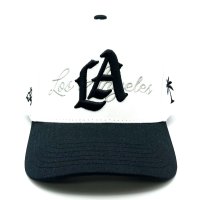 P294 LA Snapback Cap ブラック/ホワイト