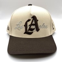 P294 LA Snapback Cap ブラウン/ベージュ