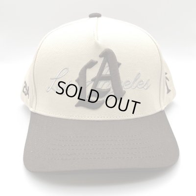 画像1: P294 LA Snapback Cap ブラウン/ベージュ