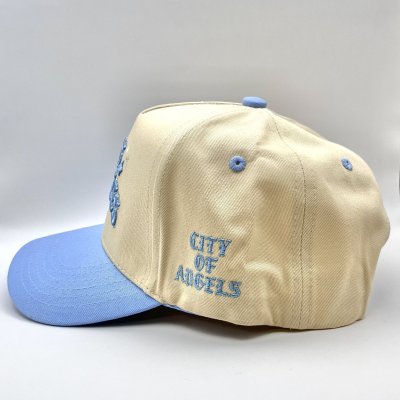 画像2: P294 LOS ANGELES Snapback Cap ベイビーブルー/ベージュ