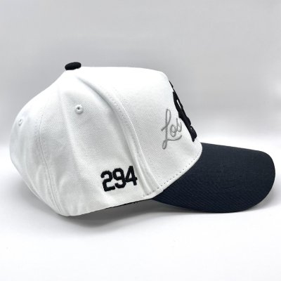 画像3: P294 LA Snapback Cap ブラック/ホワイト