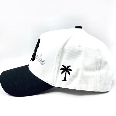 画像2: P294 LA Snapback Cap ブラック/ホワイト