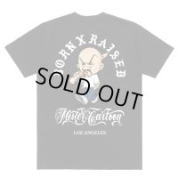 BORN X RAISED Mister Cartoon  PENCIL HEAD TEE Black