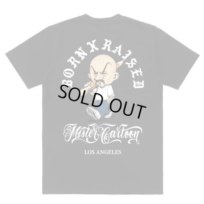 画像1: BORN X RAISED Mister Cartoon  PENCIL HEAD TEE Black
