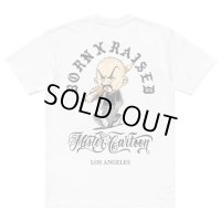 BORN X RAISED Mister Cartoon  PENCIL HEAD TEE White