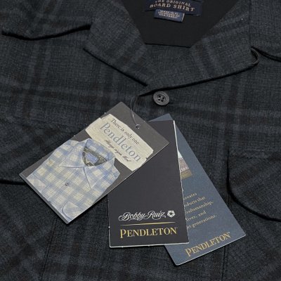 画像5: PENDLETON X Bobby Ruiz BOARD SHIRT  Black Shadow Plaid