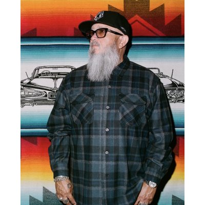 画像2: PENDLETON X Bobby Ruiz BOARD SHIRT  Slate Multi Plaid