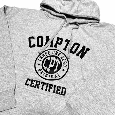 画像1: GHETTO HOODY COMPTON グレー