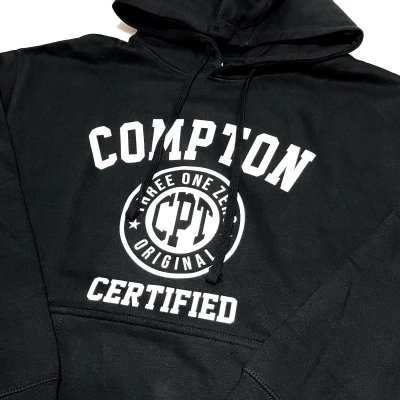 画像1: GHETTO HOODY COMPTON ブラック